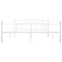 Estructura de cama de metal blanco 180x200 cm de vidaXL, Camas y somieres - Ref: Foro24-284521, Precio: 154,30 €, Descuento: %