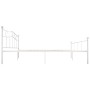 Estructura de cama de metal blanco 180x200 cm de vidaXL, Camas y somieres - Ref: Foro24-284521, Precio: 154,30 €, Descuento: %