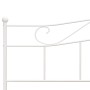Estructura de cama de metal blanco 180x200 cm de vidaXL, Camas y somieres - Ref: Foro24-284521, Precio: 154,30 €, Descuento: %