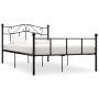 Estructura de cama de metal negro 120x200 cm de vidaXL, Camas y somieres - Ref: Foro24-284525, Precio: 131,36 €, Descuento: %