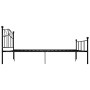 Estructura de cama de metal negro 120x200 cm de vidaXL, Camas y somieres - Ref: Foro24-284525, Precio: 131,36 €, Descuento: %