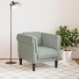Sillón de terciopelo gris claro en Sofás | Comprar online en Foru.es