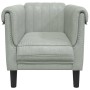 Sillón de terciopelo gris claro en Sofás | Comprar online en Foru.es