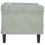 Sillón de terciopelo gris claro en Sofás | Comprar online en Foru.es