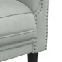 Sillón de terciopelo gris claro en Sofás | Comprar online en Foru.es
