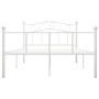 Estructura de cama de metal blanca 160x200 cm de vidaXL, Camas y somieres - Ref: Foro24-284520, Precio: 167,79 €, Descuento: %