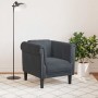 Sillón de terciopelo gris oscuro en Sofás | Comprar online en Foru.es