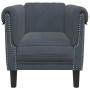 Sillón de terciopelo gris oscuro en Sofás | Comprar online en Foru.es