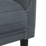 Sillón de terciopelo gris oscuro en Sofás | Comprar online en Foru.es