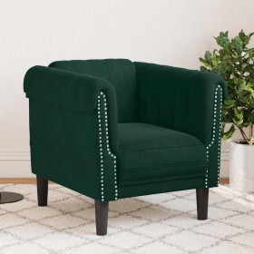 Sillón de terciopelo verde oscuro en Sofás | Comprar online en Foru.es