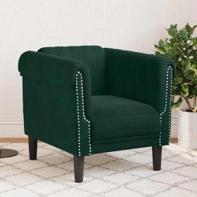 Sillón de terciopelo verde oscuro en Sofás | Comprar online en Foru.es