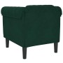 Sillón de terciopelo verde oscuro en Sofás | Comprar online en Foru.es