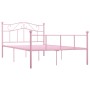 Estructura de cama de metal rosa 120x200 cm de vidaXL, Camas y somieres - Ref: Foro24-284539, Precio: 159,62 €, Descuento: %