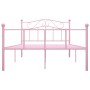 Estructura de cama de metal rosa 120x200 cm de vidaXL, Camas y somieres - Ref: Foro24-284539, Precio: 159,62 €, Descuento: %