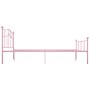 Estructura de cama de metal rosa 120x200 cm de vidaXL, Camas y somieres - Ref: Foro24-284539, Precio: 159,62 €, Descuento: %
