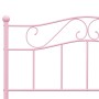 Estructura de cama de metal rosa 120x200 cm de vidaXL, Camas y somieres - Ref: Foro24-284539, Precio: 159,62 €, Descuento: %