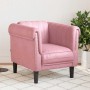 Sillón de terciopelo rosa en Sofás | Comprar online en Foru.es