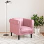Sillón de terciopelo rosa en Sofás | Comprar online en Foru.es