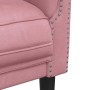 Sillón de terciopelo rosa en Sofás | Comprar online en Foru.es