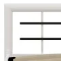 Estructura de cama de metal blanco y negro 140x200 cm de vidaXL, Camas y somieres - Ref: Foro24-284547, Precio: 116,99 €, Des...