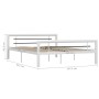 Estructura de cama de metal blanco y negro 140x200 cm de vidaXL, Camas y somieres - Ref: Foro24-284547, Precio: 118,04 €, Des...