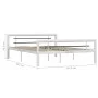 Estructura de cama de metal blanco y negro 140x200 cm de vidaXL, Camas y somieres - Ref: Foro24-284547, Precio: 116,99 €, Des...