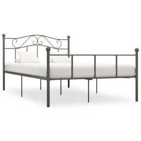 Graues Metallbettgestell 120x200 cm von vidaXL, Betten und Lattenroste - Ref: Foro24-284532, Preis: 86,32 €, Rabatt: %
