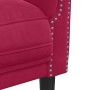 Sillón de terciopelo rojo tinto en Sofás | Comprar online en Foru.es