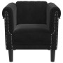 Sillón de terciopelo negro en Sofás | Comprar online en Foru.es