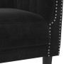Sillón de terciopelo negro en Sofás | Comprar online en Foru.es