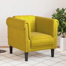 Sillón de terciopelo amarillo en Sofás | Comprar online en Foru.es