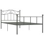 Estructura de cama de metal gris 90x200 cm de vidaXL, Camas y somieres - Ref: Foro24-284530, Precio: 68,99 €, Descuento: %