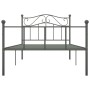 Estructura de cama de metal gris 90x200 cm de vidaXL, Camas y somieres - Ref: Foro24-284530, Precio: 68,99 €, Descuento: %