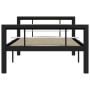 Estructura de cama de metal negro y blanco 100x200 cm de vidaXL, Camas y somieres - Ref: Foro24-284551, Precio: 109,81 €, Des...