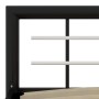 Estructura de cama de metal negro y blanco 100x200 cm de vidaXL, Camas y somieres - Ref: Foro24-284551, Precio: 109,81 €, Des...