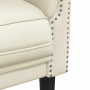 Sillón de terciopelo color crema en Sofás | Comprar online en Foru.es