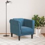 Sillón de terciopelo azul en Sofás | Comprar online en Foru.es