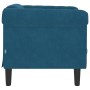 Sillón de terciopelo azul en Sofás | Comprar online en Foru.es