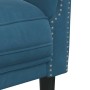 Sillón de terciopelo azul en Sofás | Comprar online en Foru.es