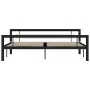 Estructura de cama de metal negro y blanco 180x200 cm de vidaXL, Camas y somieres - Ref: Foro24-284555, Precio: 152,76 €, Des...