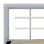 Estructura de cama de metal gris y blanco 100x200 cm de vidaXL, Camas y somieres - Ref: Foro24-284557, Precio: 108,63 €, Desc...