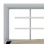 Estructura de cama de metal gris y blanco 100x200 cm de vidaXL, Camas y somieres - Ref: Foro24-284557, Precio: 108,54 €, Desc...