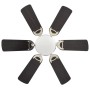 Ventilador de techo adornado con lámpara 82 cm marrón oscuro de vidaXL, Ventiladores de techo - Ref: Foro24-50537, Precio: 11...