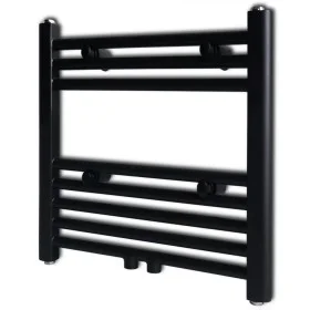 Radiador toallero de baño recto negro 480x480 mm de vidaXL, Radiadores - Ref: Foro24-141904, Precio: 64,32 €, Descuento: %