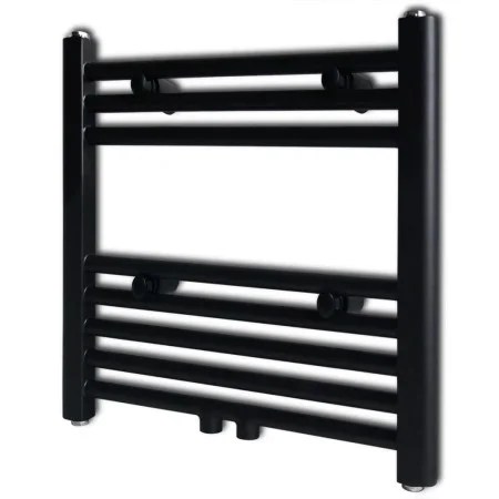Radiador toallero de baño recto negro 480x480 mm de vidaXL, Radiadores - Ref: Foro24-141904, Precio: 64,32 €, Descuento: %