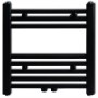 Radiador toallero de baño recto negro 480x480 mm de vidaXL, Radiadores - Ref: Foro24-141904, Precio: 60,66 €, Descuento: %