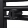 Radiador toallero de baño recto negro 480x480 mm de vidaXL, Radiadores - Ref: Foro24-141904, Precio: 64,32 €, Descuento: %