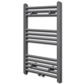 Radiador toallero de baño recto gris 500 x 764 mm de vidaXL, Radiadores - Ref: Foro24-141889, Precio: 81,01 €, Descuento: %