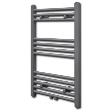 Radiador toallero de baño recto gris 500 x 764 mm de vidaXL, Radiadores - Ref: Foro24-141889, Precio: 82,32 €, Descuento: %