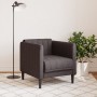 Sillón de tela marrón oscuro en Sofás | Comprar online en Foru.es